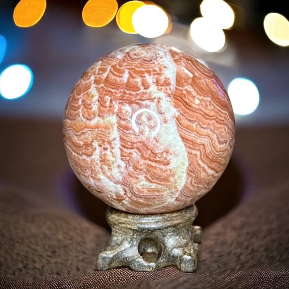 Rhodochrosite sphere